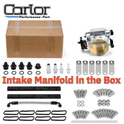 High Profile LS1 LS2 LS6 92mm Intake Manifold with MAP Sensor Port + Fuel Rails