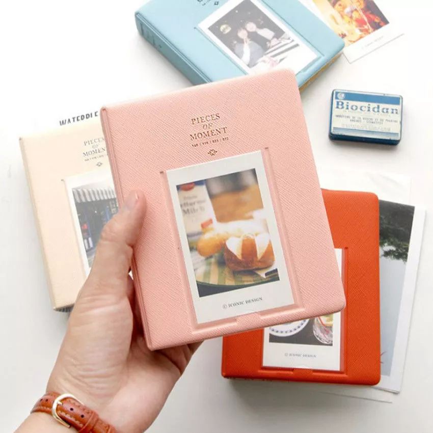 64 Pocket Photo Album Case For Fujifilm Instax Mini 12 11 9 8 7 50s Storage  Pink