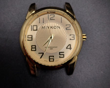 Miykon Gold Tone Watch, works, needs band