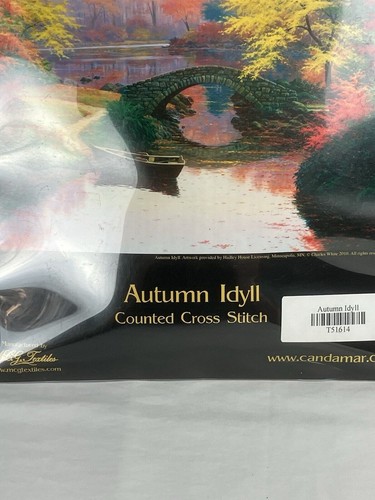 Candamar Counted Cross Stitch Kit Autumn Idyll 16" x 12" #52416 New - Picture 3 of 6