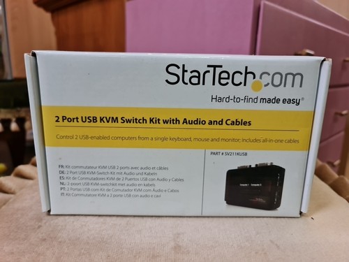 StarTech.2 Port USB KVM Switch Kit With Audio And Cables - 第 1/3 張圖片