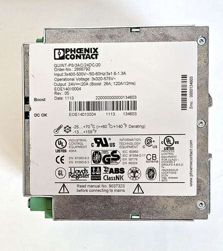 Phoenix Contact 2866792 Quint-PS/3AC/24DC/20 Stromversorgung 3x400-500V - Bild 3 von 3
