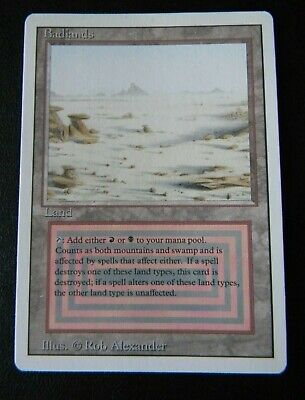 BADLANDS : MTG : REVISED : DUAL LAND : VERY FINE/NEAR MINT BADLANDS : MTG : REVISED : DUAL LAND : VERY FINE/NEAR MINT