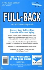 50 E. Gerber Full Back CURRENT SIZE 35pt Acid Free Backing Boards 675FB