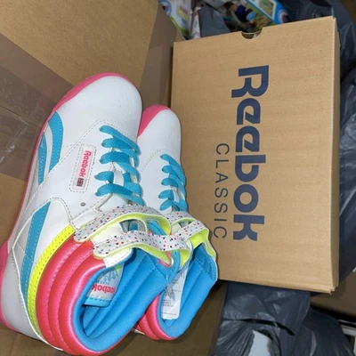 Reebok Girls New high tops trainers UK Size 2 ,12.5,11.5,13.5,1.5,1,2.5