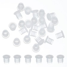 25Pcs 7mm/0.28" Plastic Salt and Pepper Shaker Stoppers Plug Replacement Clear 