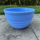 RARE Delphite Jeanette Glass  7.5" Mixing Bowl Concentric Rib -Ribbed Bowl