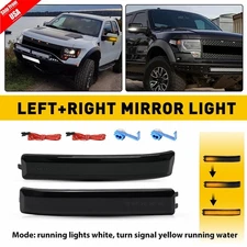 For 09-14 Ford F-150 F150 Raptor Sequential LED Side Mirror Turn Signal Lights