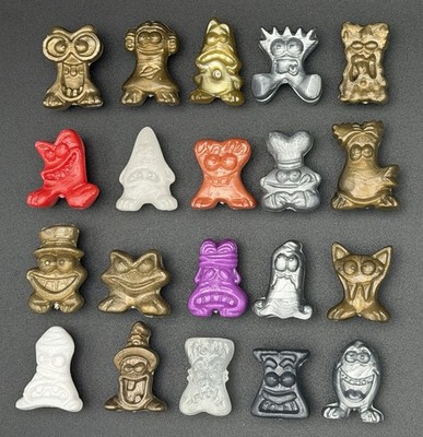 Gogos Crazy Bones COMPLETE SET of CLASSIC MUTANTS 20 total w/ Eggy