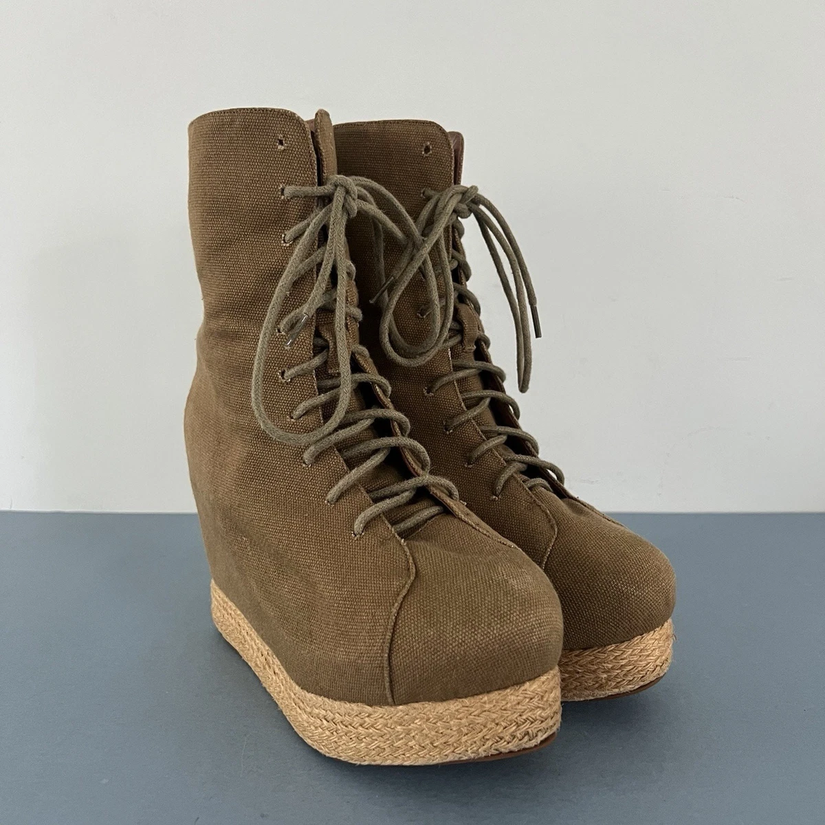 Sandales Plateforme à Talon Coin En Bois Jeffrey Campbell - Taille US 8, Occasion En Excellent état