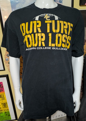 Adrian College Bulldogs Football Our Turf Your Loss T Shirt 2XL XXL MI