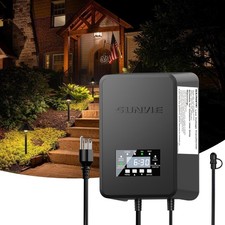 SUNVIE 300W Low Voltage Step Down Power Transformer with Timer and Photocell