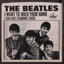 BEATLES: i want to hold your hand / i saw her standing there CAPITOL 7" Single