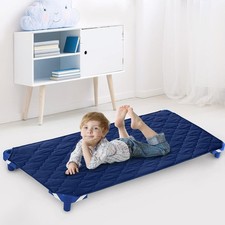 Standard Cot Sheet 23"x51" Breathable Daycare Nap Mat Cover Navy Fits Most Cot