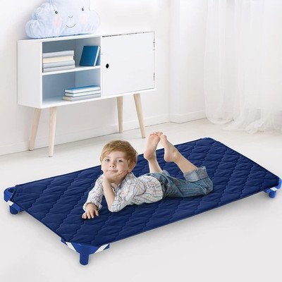 Standard Cot Sheet 23''x51'' Breathable Daycare Nap Mat Cover Navy Fits Most Cot
