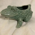 Vintage McCoy Pottery 1940-1950 Green Frog Planter USA