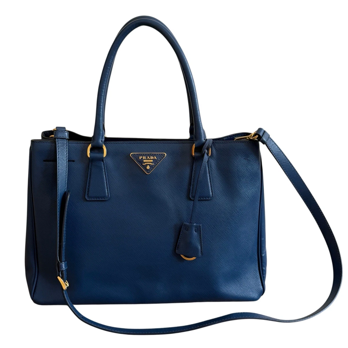 PRADA Leather Exterior Blue Bags & Handbags for Women for sale | eBay