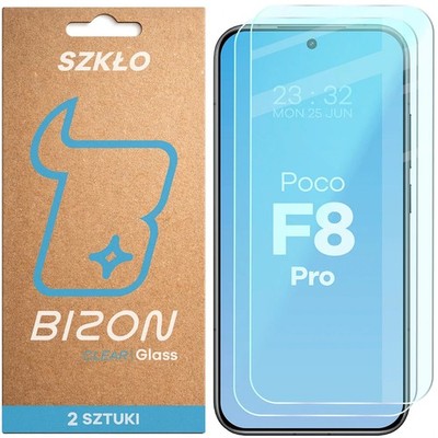 2x Schutzglas für Xiaomi POCO F8 Pro Bizon Displayschutzglas Hartglas Handyglas