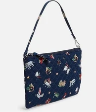 NWT Vera Bradley RFID Convertible Wristlet Christmas Holiday Snow Globe Motifs