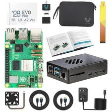  Raspberry Pi 5 Starter Kit MAX - Turbo Cooled Aluminum - (128GB 8GB RAM