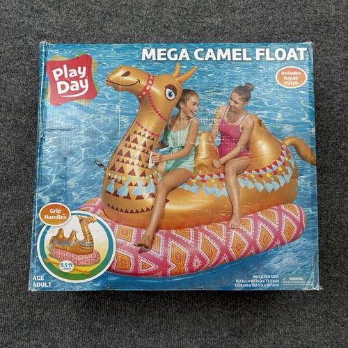 MEGA CAMEL POOL BEACH FLOAT RAFT INFLATABLE WATER LOUNGE BLOWUP AIR 8.5 FT HUGE