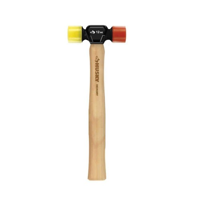 #ad Husky 12 oz. Hickory 2 Sided Soft Face Mallet $14.95