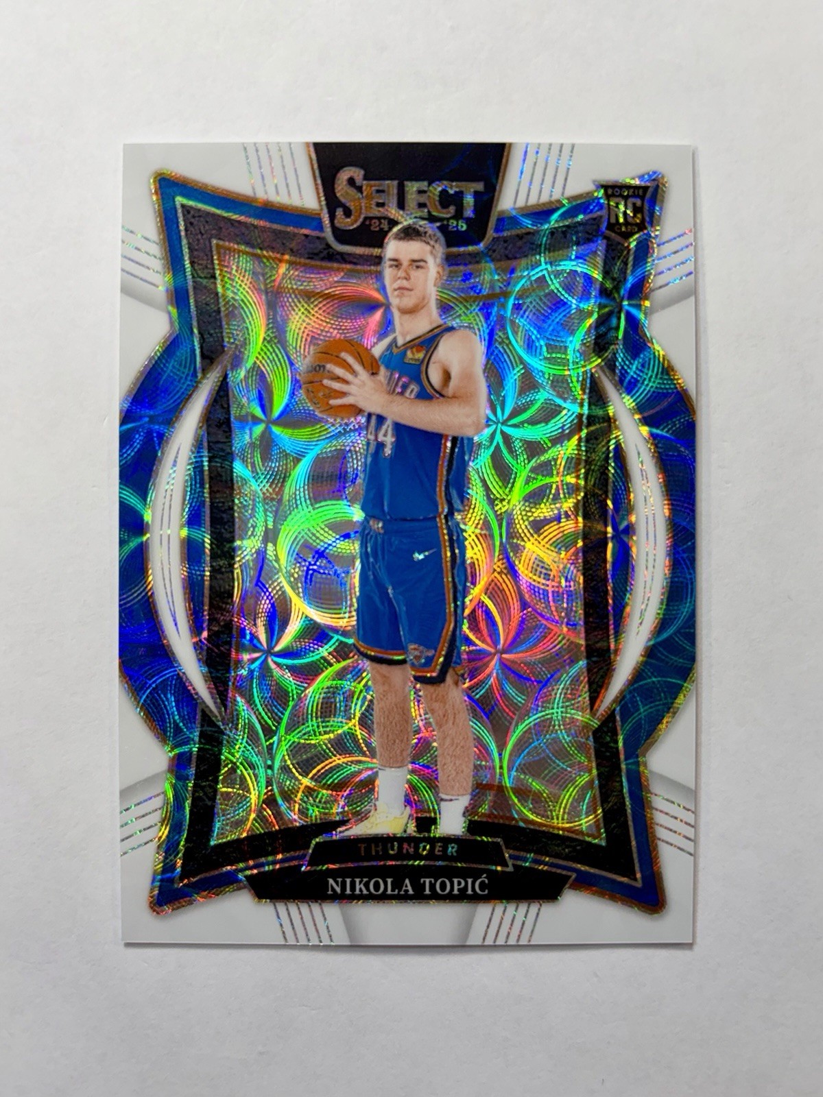 2024-25 Select Nikola Topic #89 Rookie White Scope Oklahoma Thunder SP 01/35