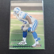 Sedrick Irvin 1999 Topps Stadium Club Chrome Rookie Card - Lions. rookie card picture
