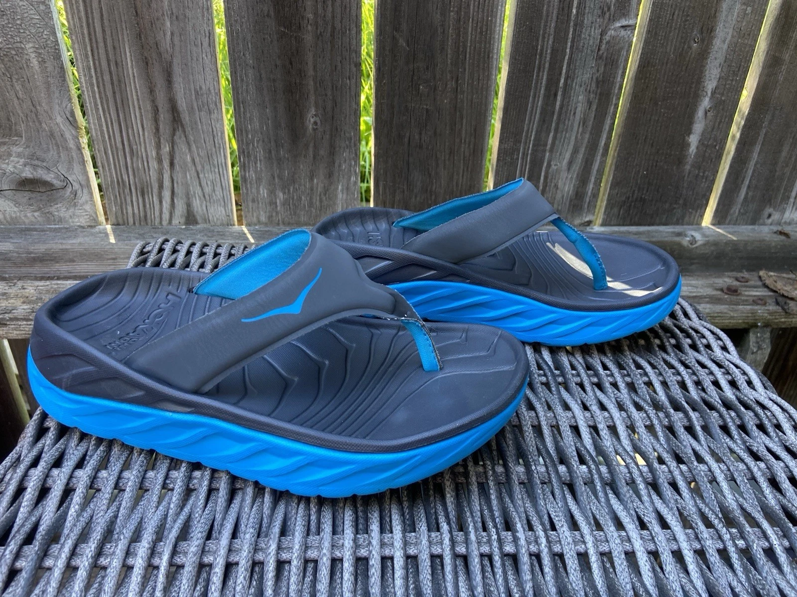 HOKA ONE ONE Sandali infradito Hoka Ora grigio antracite blu slip on recupero taglia 5