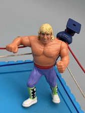 Hasbro WWF Owen Hart Action Figure 1991 Purple WWE Titan Sports Action Works