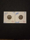 RARE TYPES I &II 1886 INDIAN HEAD CENT SET.