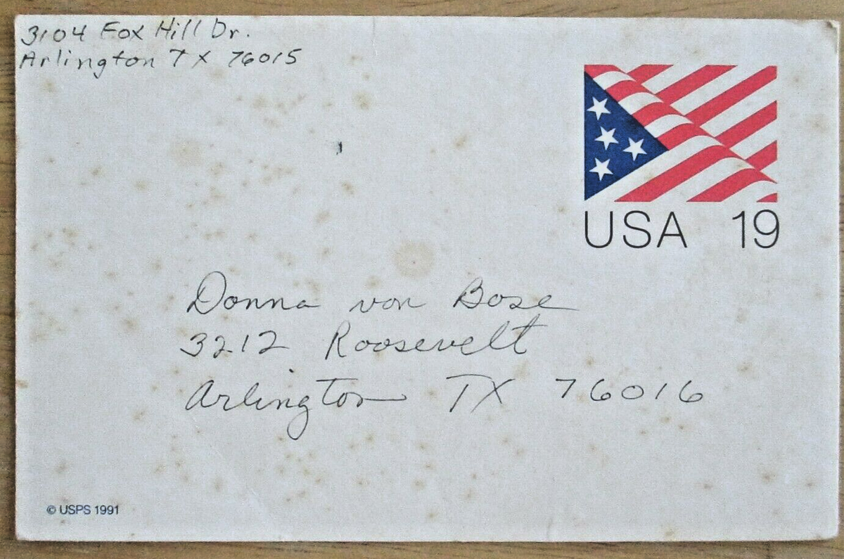 1991 USA Preprinted Postage Postcard (#117) | eBay