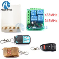 DC12V 433MHz 315MHz Wireless Remote Control Switch 1CH 4CH Relay Receiver Module