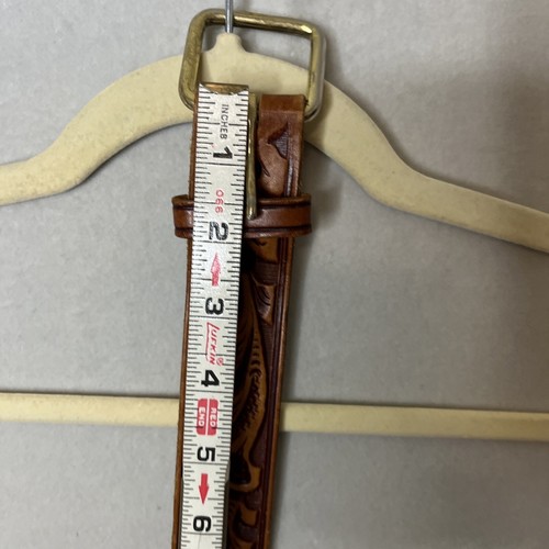 Sattel Leder Gürtel verziert Größe 32 Drowsy Water Ranch handgefertigt Rockmount Ra - Bild 12 von 19
