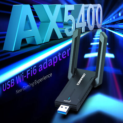 COMFAST CF-972AX WiFi6 USB 3.0 WiFi Dongle Wireless Network Adapter 5374Mbps Hot