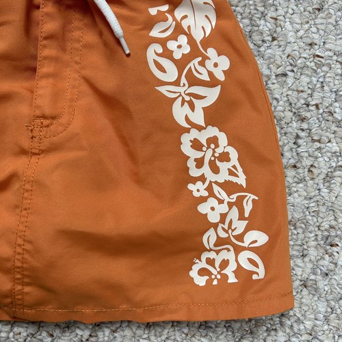 Gap Kids Orange Floral Skirt Girls S Adjustable Waist Short Skirt Canvas Pockets - Picture 3 of 10