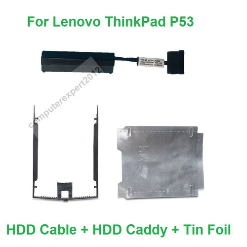 2.5 SATA HDD SSD Hard Drive Cable Connector Caddy For Lenovo ThinkPad P53 FP530