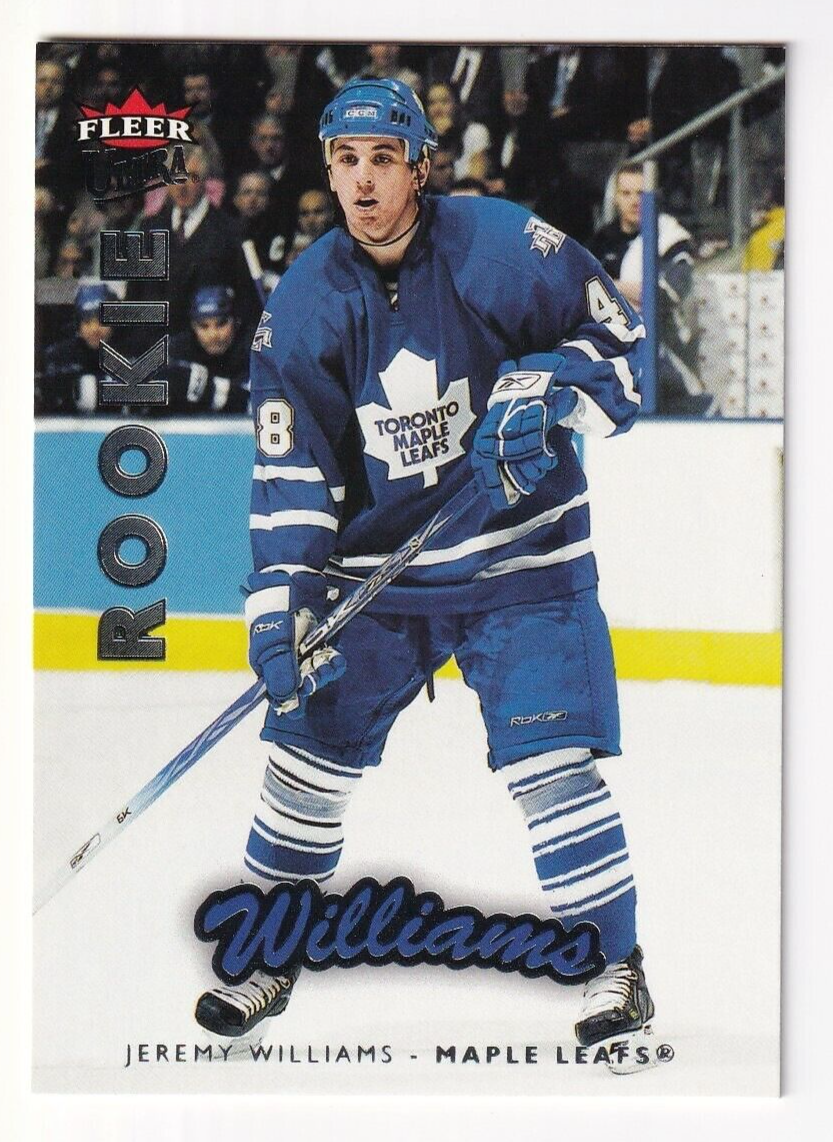 2006-07 NHL FLEER ULTRA HOCKEY JEREMY WILLIAMS ROOKIE CARD TORONTO