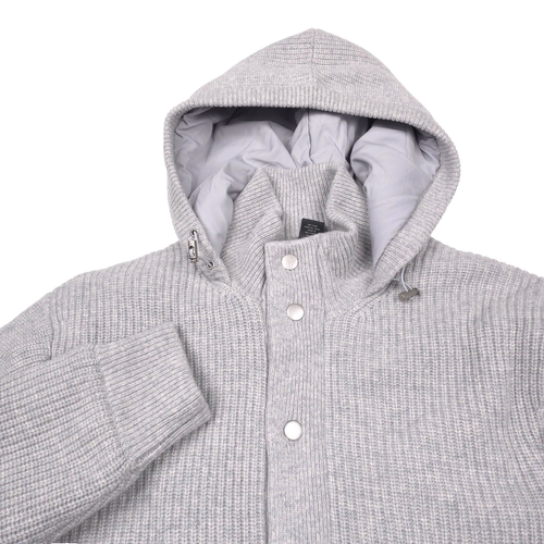 $698 Bloomingdales Wool & Cashmere Zip Front Filled Knit Jacket Mens Size 2XL - Picture 3 of 15