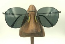 Vintage Guess GU300 Silver Gunmetal Round Sunglasses China FRAMES ONLY