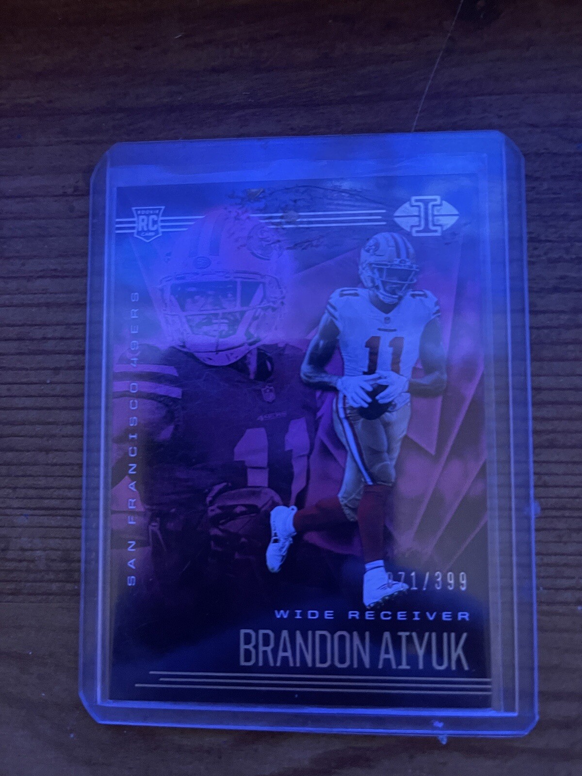2020 Illusions Trophy Collection Brandon Aiyuk Pink 071/399 #27 Rookie RC SF 49