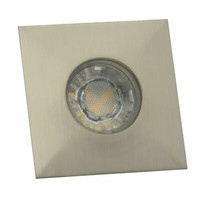 Led Einbaustrahler Eckig 78Mm Alu GebüRstet IP44 GeschüTzt 4 Watt Warmweiß 230V