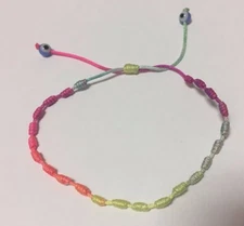 Multi Color Thread Bracelet with Lucky Eye Details