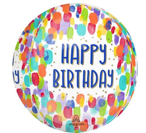 HAPPY BIRTHDAY BALLOONS ~ Cake Birthday BALLOONS ~ Party Hat BALLOONS ~YOU PICK - Picture 4 of 26