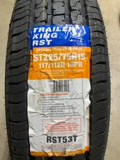 1 New ST 225 75 15 LRE 10 Ply Power King Trailer King RST Radial Trailer Tire