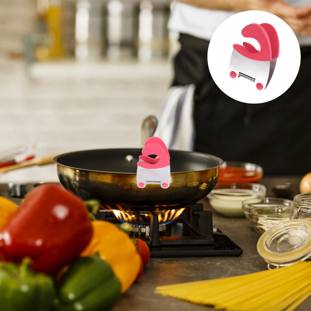 S L1200 2 Pcs Clip The Pot Side Utensil Rest For Stove Top Kitchen Gadgets