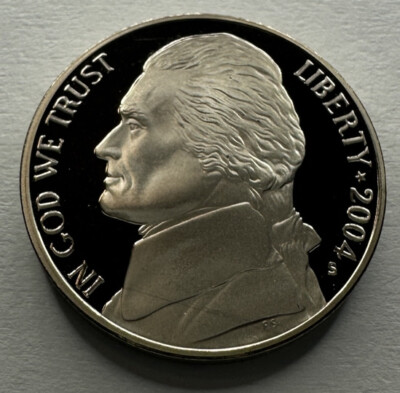 2004-S Proof Jefferson Lewis & Clark Nickel from US Mint Proof Set