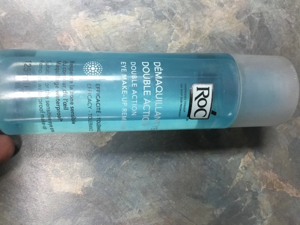 roc double action 125 ml new eye makeup remover new  - Image 2 of 3