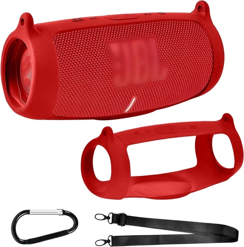 New Silicone Case Cover for JBL Charge 5 Bluetooth Speaker with Shoulder Strap - Picture 1 of 14