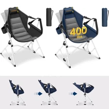 Portable Camping Chair Hammock Chair 400lbs Swing Chair Adjustable Back Support